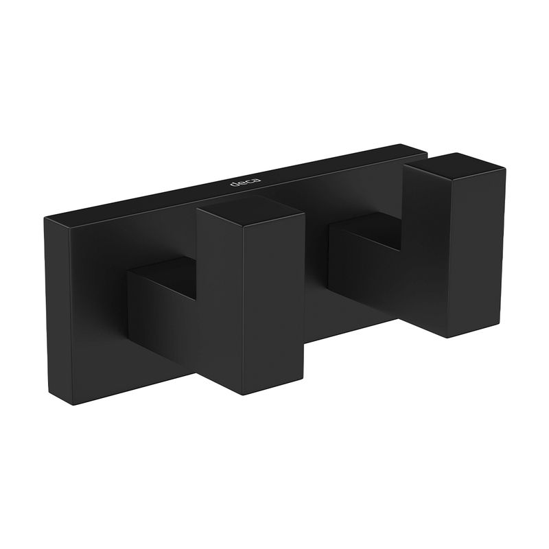 Cabide-Deca-Duplo-Quadratta-Black-Matte---Deca---2062.BL83.MT---Fundo-Branco-Produto-Principal-SKU-posicionada-na-diagonal-direita-ou-redondo-e-produto-fechado