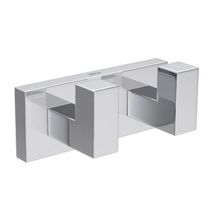 Cabide Duplo Quadratta Cromado