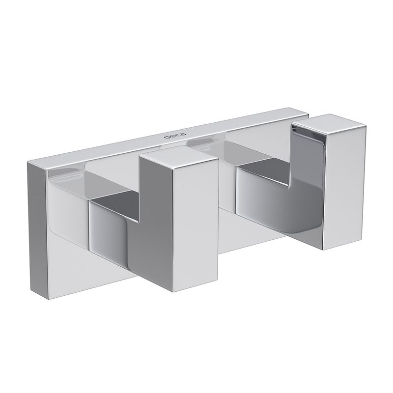 Cabide-Deca-Duplo-Quadratta-Cromado---Deca---2062.C83---Fundo-Branco-Produto-Principal-SKU-posicionada-na-diagonal-direita-ou-redondo-e-produto-fechado
