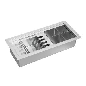 Calha Organizadora Deca para Cozinha em Inox com Sistema de Escoamento Inox