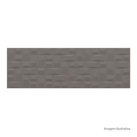 Porcelanato Decorado Matte 33x100cm Cinza - Portinari Sensorial Forma Dgr Retificado
