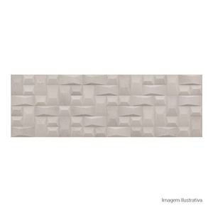 Azulejo Sensorial Matte Forma Soft Gray - 33cmx100cm Ret
