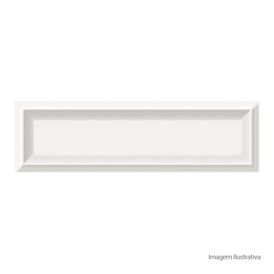 Cerâmica Monocromatico Acetinado 7x24cm Branco - Ceusa Invertido Retificado