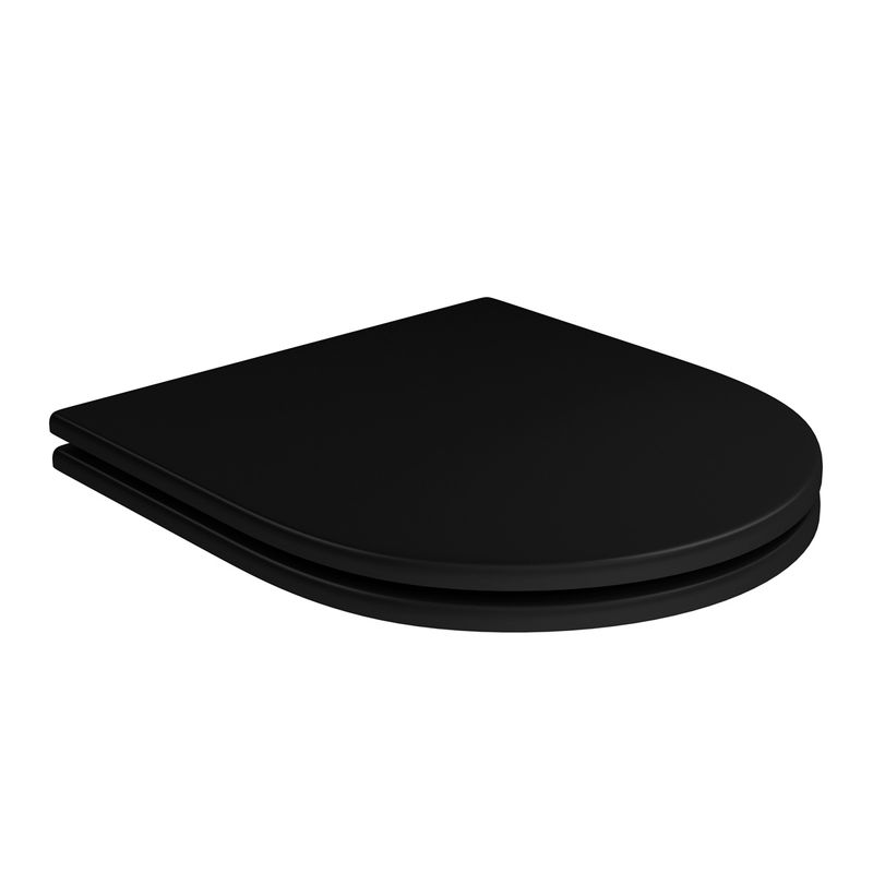 Assento-Deca-em-Poliester-Slow-Close-com-Microban-para-Bacias-Carrara-Duna-Level-Lk-Nuova-Ebano-Fosco-e-Cromado---Deca---AP.237.94---Fundo-Branco-Produto-Principal-SKU-posicionada-na-diagonal-direita-ou-redondo-e-produto-fechado