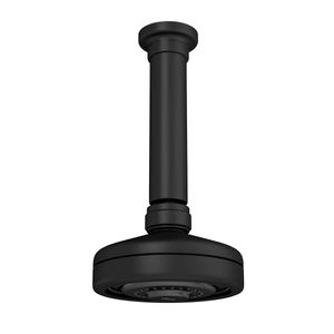 Chuveiro com Tubo de Teto Acqua Plus Black Matte