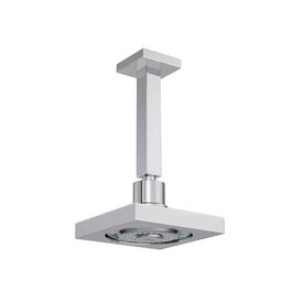 Chuveiro Deca de Teto com Tubo e Entrada de Ar Acqua Plus Quadratta Cromado