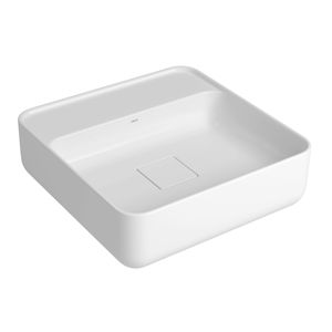 Cuba de Apoio Deca com Mesa Quadrada 40cm Slim Branco
