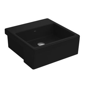 Cuba de Semi Encaixe Quadrada com Mesa Deca 42x42cm Ébano Fosco Linha L