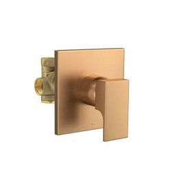 Misturador Monocomando de Chuveiro para Baixa e Alta Pressão Unic Gold Matte