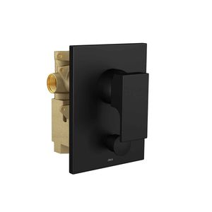 Misturador Monocomando 4 Vias de Chuveiro com Desviador para Banheira Unic Black Matte