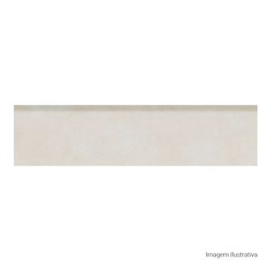 Porcelanato - Rodapé Downtown Hd Acetinado White - 15cmx60cm Bold