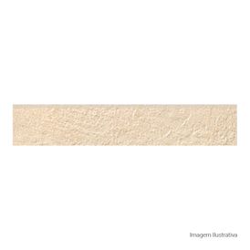 Rodapé Porcelanato Pedra Hard 11x60cm Bege - Portinari Grand Canyon Rp Canyon Al Bold