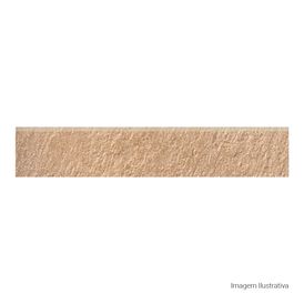 Rodapé Porcelanato Pedra Hard 11x60cm Marrom - Portinari Grand Canyon Rp Canyon No Bold
