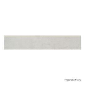Rodapé Porcelanato Cimentício Acetinado 11x60cm Cinza - Portinari Rp Loft Sgr Retificado