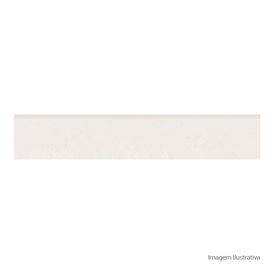 Rodapé Porcelanato Cimentício Acetinado 11x60cm Branco - Portinari Rp Loft Wh Retificado