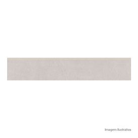 Rodapé Porcelanato Cimentício Acetinado 11x60cm Cinza - Portinari Rp York Sgr Bold