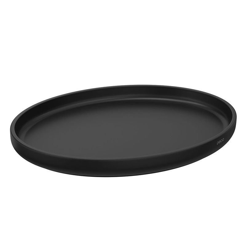Bandeja-Deca-Oval-Senses-Preto-Fosco---Deca---1004.OVL.PTFC---Fundo-Branco-Produto-Principal-SKU-posicionada-na-diagonal-direita-ou-redondo-e-produto-fechado