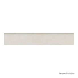 Rodapé Porcelanato 15X90cm Polido Ret Downtown Hd Branco