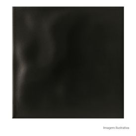 Porcelanato Monocromatico Lux 20x20cm Preto - Portinari Rima Bk Bold