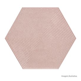 Porcelanato Monocromatico Matte/lux 17,5x17,5cm Rosa - Portinari Love Hexa Pk Mlx Esmaltado Bold