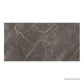 Porcelanato Marmorizado Natural 60x120cm Cinza - Portinari Lumina Dgr Nat Esmaltado Retificado