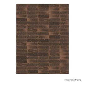 Porcelanato Decorado Matte 7,7x24cm Marrom - Portinari Every Brick Stone Dbw Esmaltado Bold