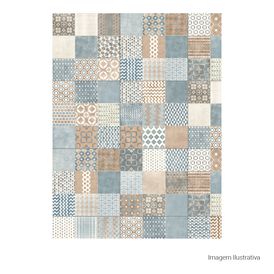 Porcelanato Decorado Natural 60x60cm Multicolor - Portinari Lisboa Colors Nat Esmaltado Retificado