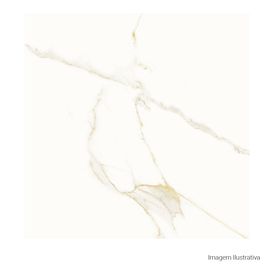 Porcelanato Polido Marmorizado 90x90cm Branco - Portinari Opera Wh Pol Retificado