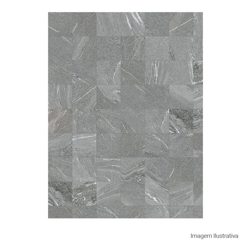 Porcelanato-Oslo-Natural-Dark-Gray-20x20cm-Bold---Portinari---6061073A---Fundo-Branco-Produto-com-item-complementar-Quadrado-ou-Horizontal