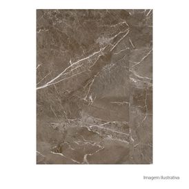Porcelanato Polido Marmorizado 120x240cm Cinza - Portinari Soneto Marble Dgr Pol Retificado