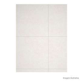 Porcelanato Polido Cimentício 120x120cm Branco - Portinari York Wh Pol Retificado