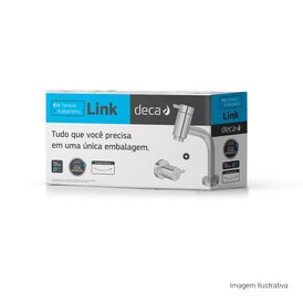 Kit Torneira Deca com 1 Acabamento para Lavabo Link Cromado