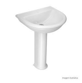 Lavatorio-Deca-Belle-Epoque-Branco---Deca---L.2.17---Fundo-Branco-Produto-com-item-complementar-posicionada-na-diagonal-direita-e-fechado-ou-produto-redondo