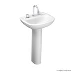 Lavatorio-Deca-Aspen-Vogue-Plus-Branco---Deca---L.510.17---Fundo-Branco-Produto-com-item-complementar-posicionada-na-diagonal-direita-e-fechado-ou-produto-redondo