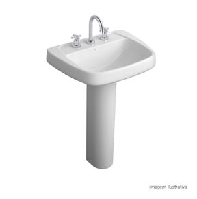 Lavatorio-Deca-Monte-Carlo-Branco---Deca---L.81.17---Fundo-Branco-Produto-com-item-complementar-posicionada-na-diagonal-direita-e-fechado-ou-produto-redondo