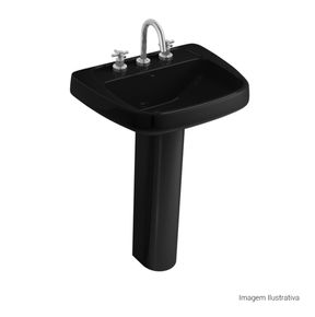 Lavatorio-Deca-Monte-Carlo-Ebano---Deca---L.81.95---Fundo-Branco-Produto-com-item-complementar-posicionada-na-diagonal-direita-e-fechado-ou-produto-redondo