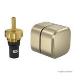 Acabamento-para-Registro-de-Pressao-Deca-1-2--e-3-4--com-Mecanismo-1-2-Volta-Redondo-You-Summer-Gold---Deca---4916.SM105.PQ.MT---Fundo-Branco-Produto-com-item-complementar-posicionada-na-diagonal-direita-e-fechado-ou-produto-redondo