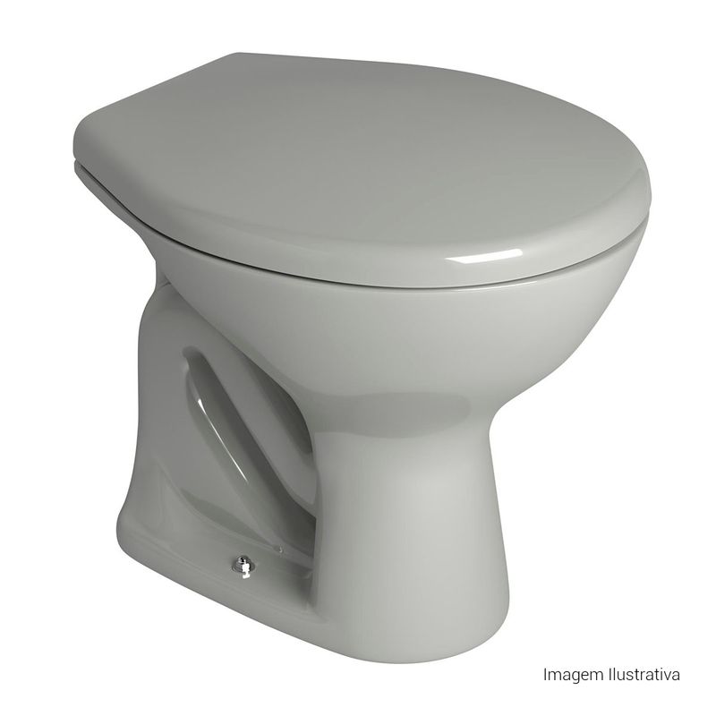 Bacia-Convencional-Deca-Izy-Cinza---Deca---P.11.87---Fundo-Branco-Produto-com-item-complementar-posicionada-na-diagonal-direita-e-fechado-ou-produto-redondo
