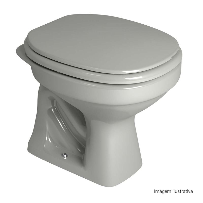 Bacia-Convencional-Deca-Aspen-Cinza---Deca---P.75.87---Fundo-Branco-Produto-com-item-complementar-posicionada-na-diagonal-direita-e-fechado-ou-produto-redondo