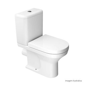 Bacia-para-Caixa-Acoplada-Deca-com-Saida-Horizontal-Nuova-Branco---Deca---P.133.17---Fundo-Branco-Produto-com-item-complementar-posicionada-na-diagonal-direita-e-fechado-ou-produto-redondo