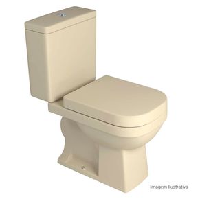 Bacia-para-Caixa-Acoplada-Deca-Quadra-Creme---Deca---P.210.37---Fundo-Branco-Produto-com-item-complementar-posicionada-na-diagonal-direita-e-fechado-ou-produto-redondo