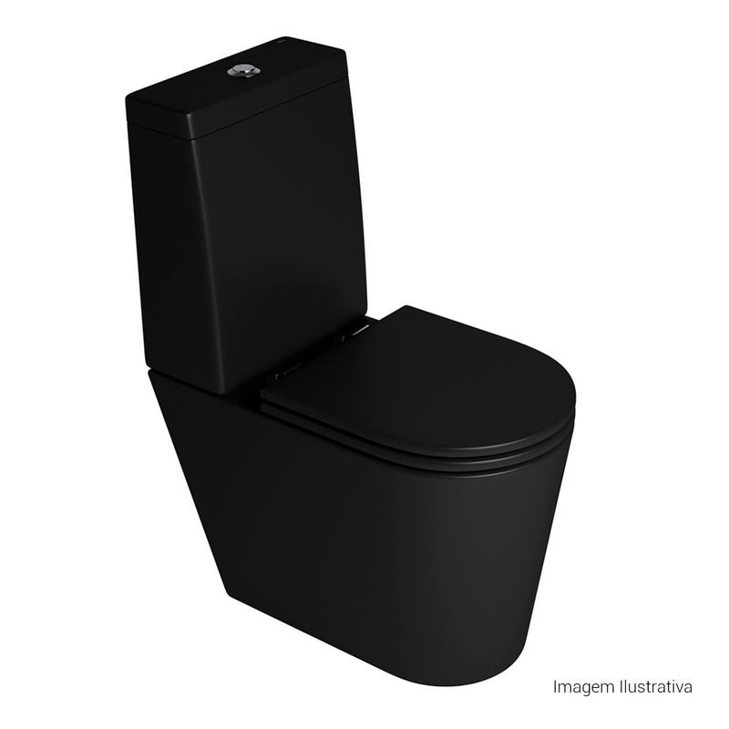 Bacia-para-Caixa-Acoplada-Deca-Lk-Ebano-Fosco---Deca---P.230.94---Fundo-Branco-Produto-com-item-complementar-posicionada-na-diagonal-direita-e-fechado-ou-produto-redondo