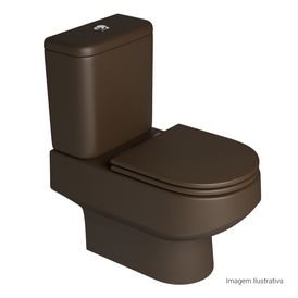 Bacia para Caixa Acoplada Carrara Marrom Fosco