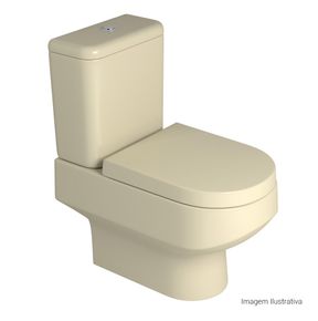 Bacia-para-Caixa-Acoplada-Deca-Carrara-Creme---Deca---P.606.37---Fundo-Branco-Produto-com-item-complementar-posicionada-na-diagonal-direita-e-fechado-ou-produto-redondo