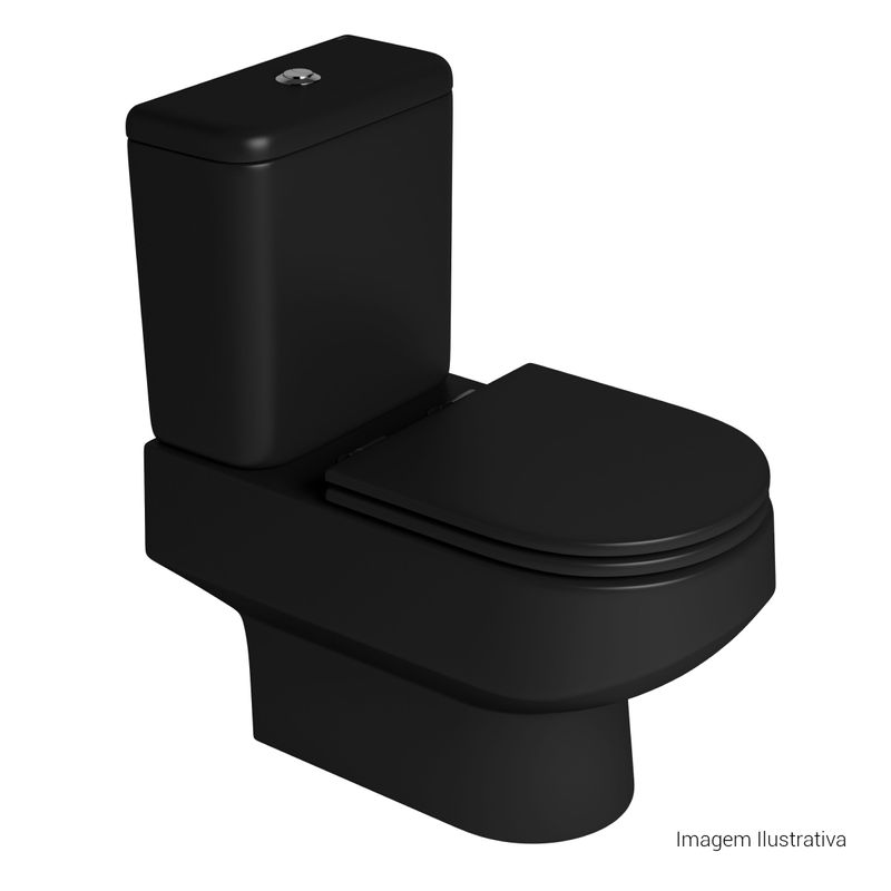 Bacia-para-Caixa-Acoplada-Deca-Carrara-Ebano-Fosco---Deca---P.606.94---Fundo-Branco-Produto-com-item-complementar-posicionada-na-diagonal-direita-e-fechado-ou-produto-redondo