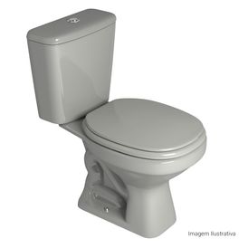 Bacia para Caixa Acoplada Aspen Cinza