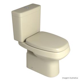 Bacia-para-Caixa-Acoplada-Deca-Monte-Carlo-Creme---Deca---P.808.37---Fundo-Branco-Produto-com-item-complementar-posicionada-na-diagonal-direita-e-fechado-ou-produto-redondo