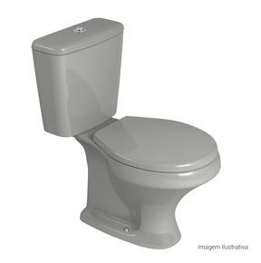 Bacia-para-Caixa-Acoplada-Deca-Ravena-Cinza---Deca---P.909.87---Fundo-Branco-Produto-com-item-complementar-posicionada-na-diagonal-direita-e-fechado-ou-produto-redondo