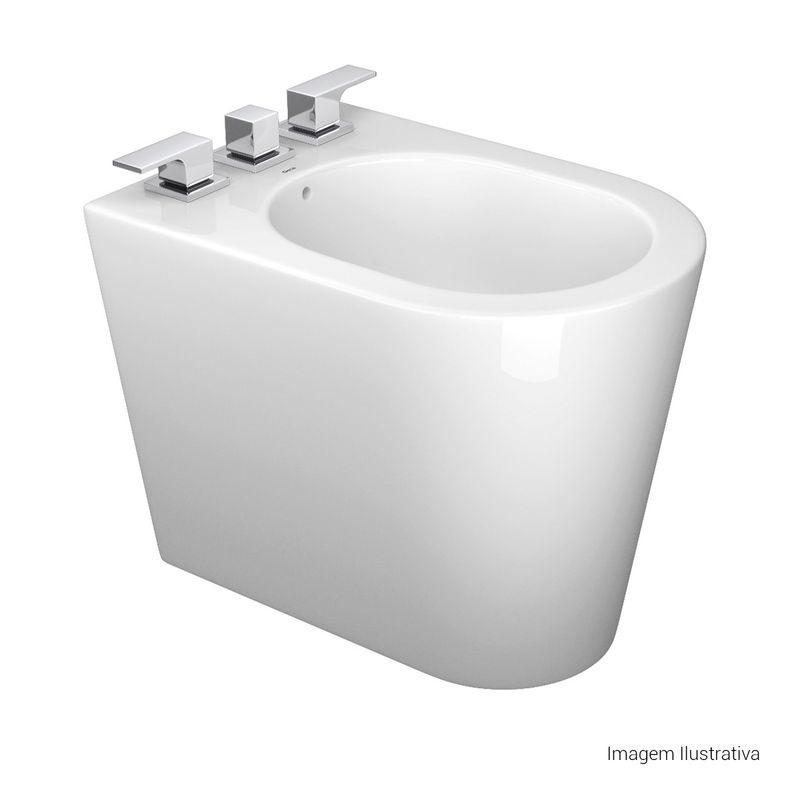 Bide-Deca-3-Furos-Lk-Branco---Deca---B.23.17---Fundo-Branco-Produto-com-item-complementar-posicionada-na-diagonal-direita-e-fechado-ou-produto-redondo