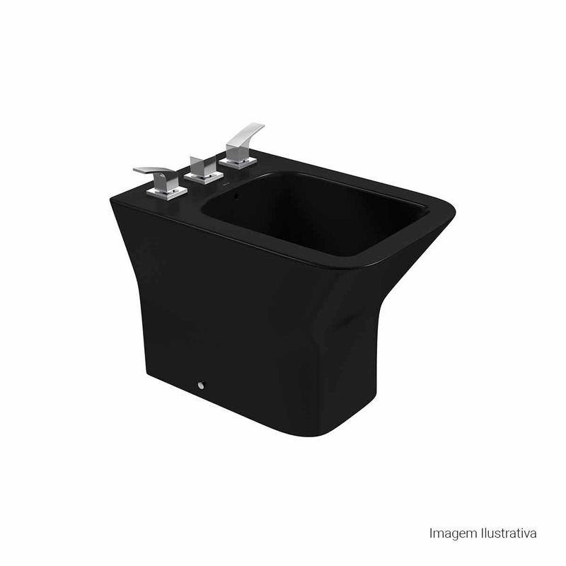 Bide-Deca-3-Furos-Living-Ebano---Deca---B.34.95---Fundo-Branco-Produto-com-item-complementar-posicionada-na-diagonal-direita-e-fechado-ou-produto-redondo
